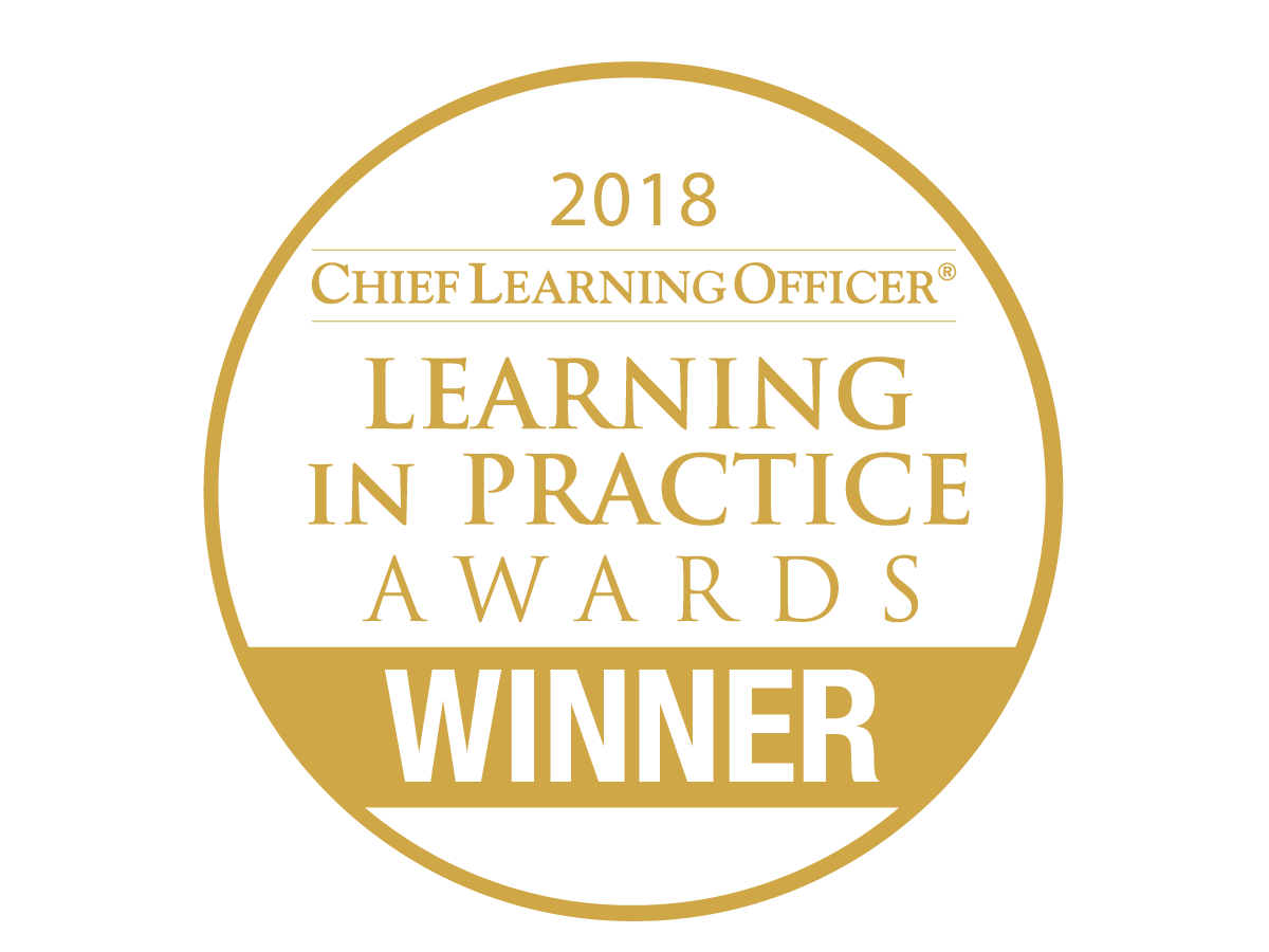 2018 Chief Learning Officer&reg; Learning In Practice Awards Winner